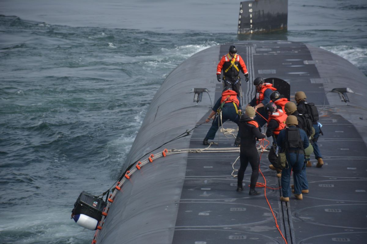 Съединените щати изпратиха ядрена подводница в Южна Корея за първи