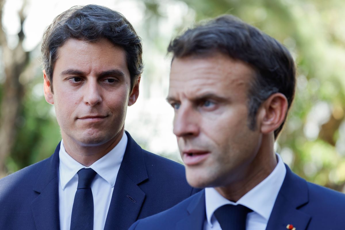 France Macron Attal AP