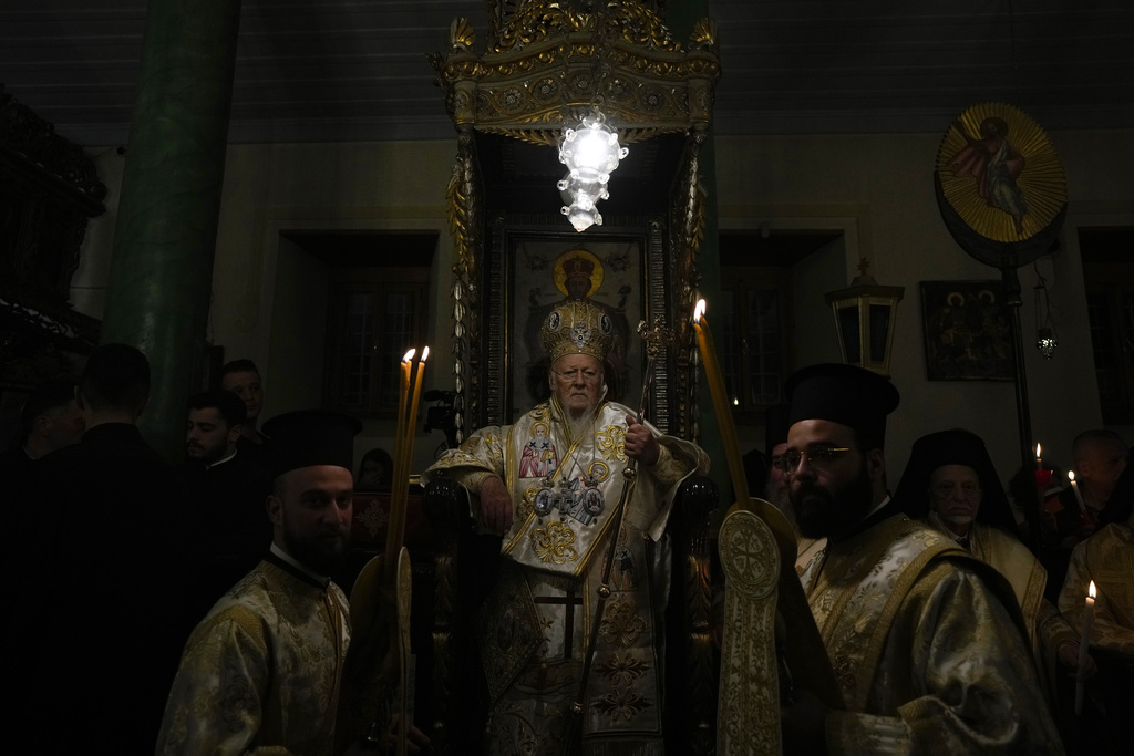Turkey Orthodox Easter Bartolomew I AP