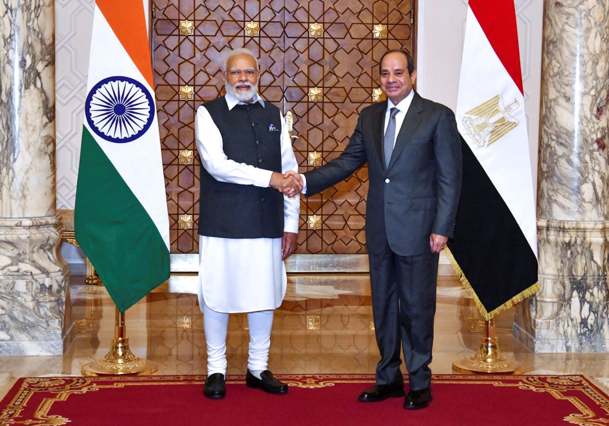 Президентът на Египет Абдел Фатах ел Сиси се срещна с индийския министър председател