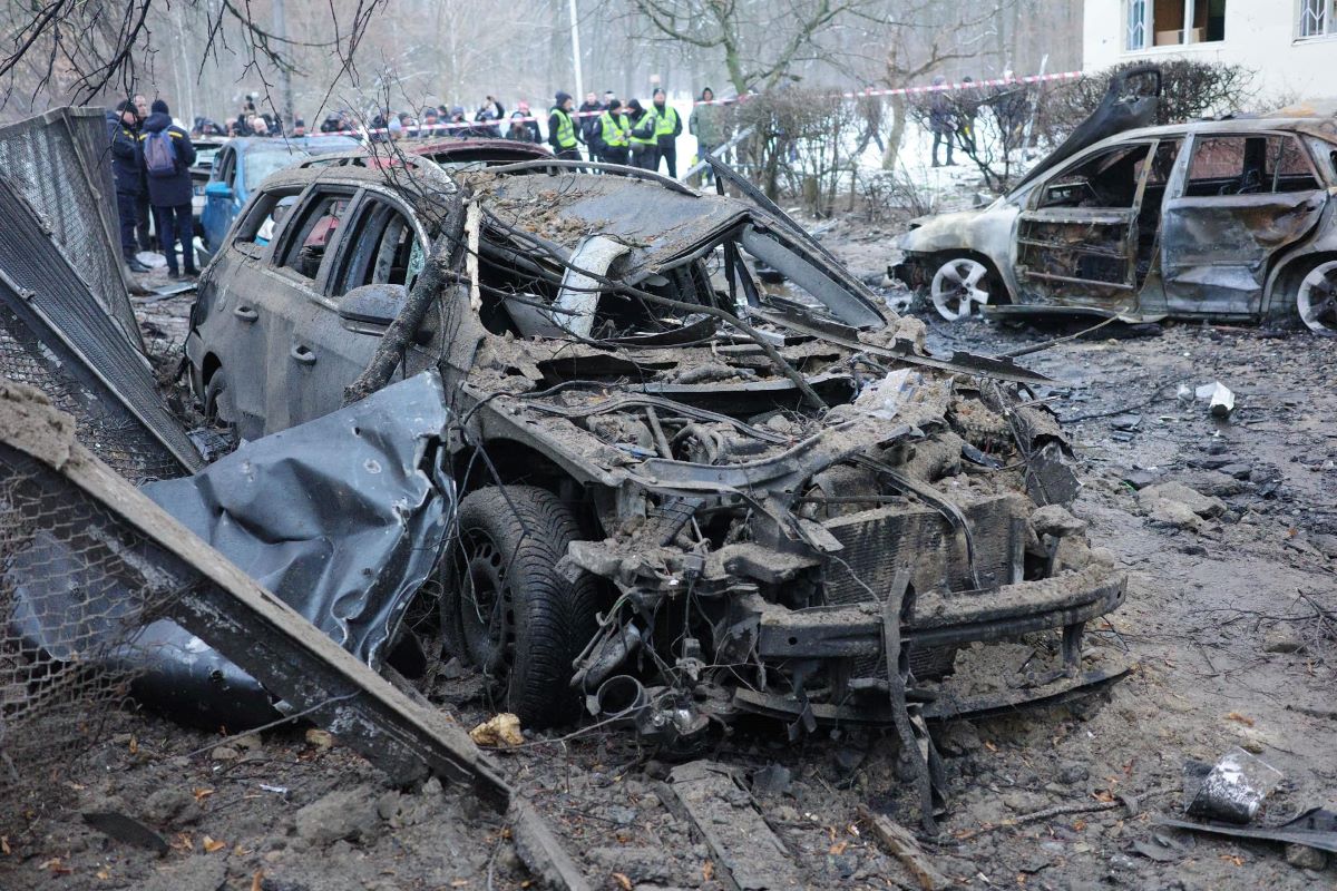 Нови руски атаки по Киев Дрон Шахед иранско производство се
