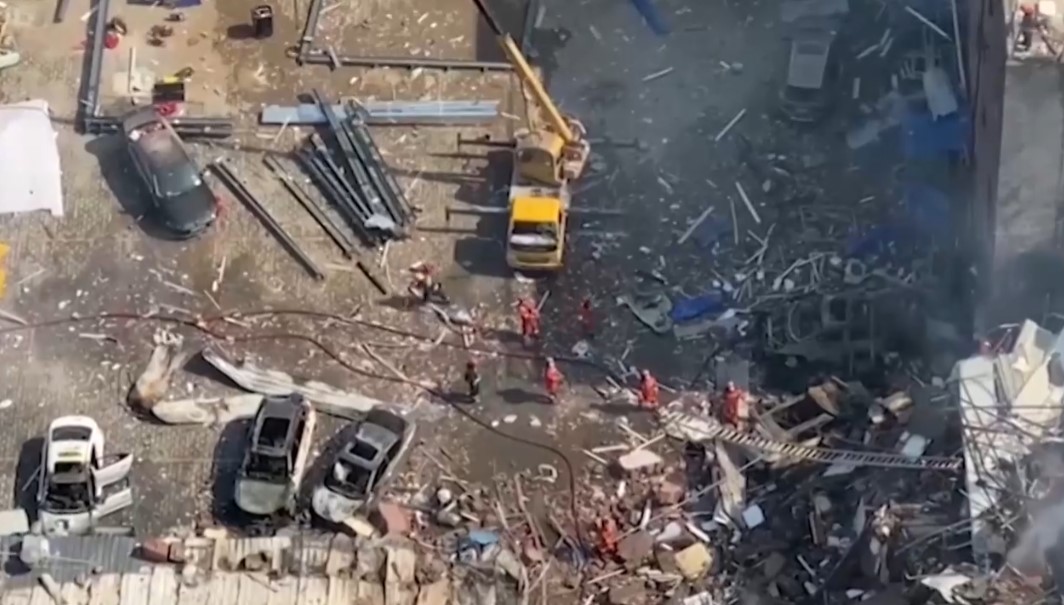 Силна експлозия разтърси северния китайски град Санхъ. Най-малко един човек