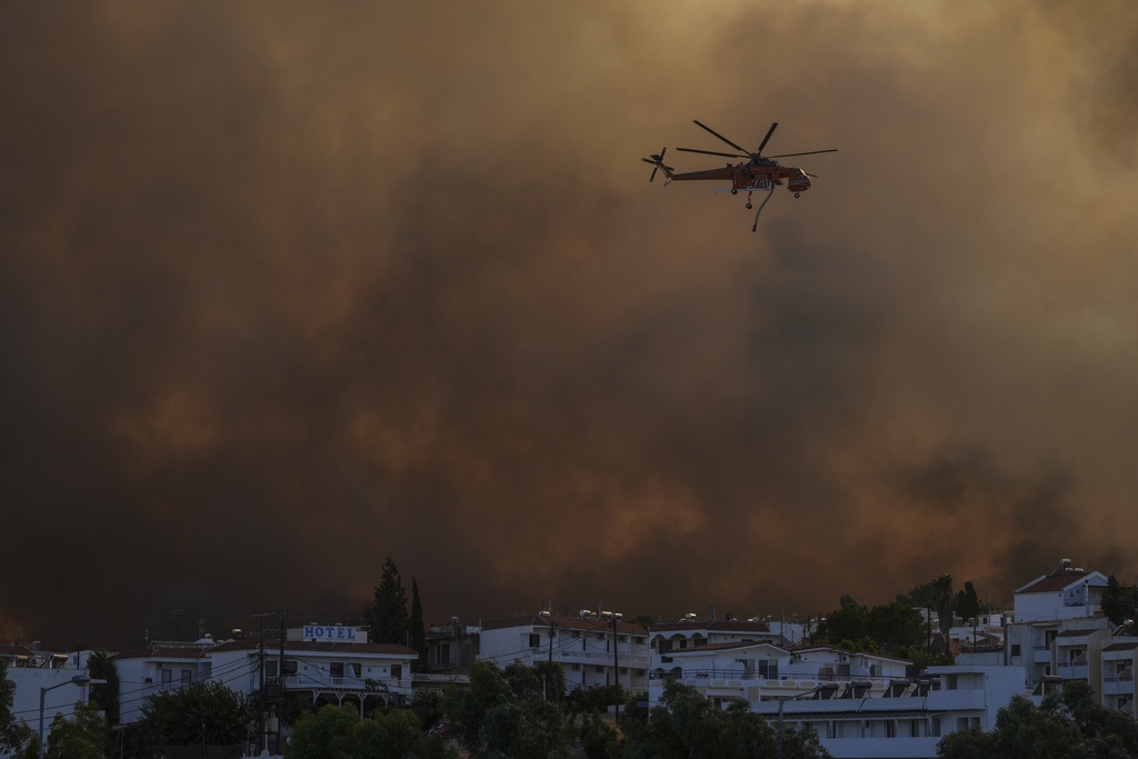 Greece Wildfires Photo Gallery AP