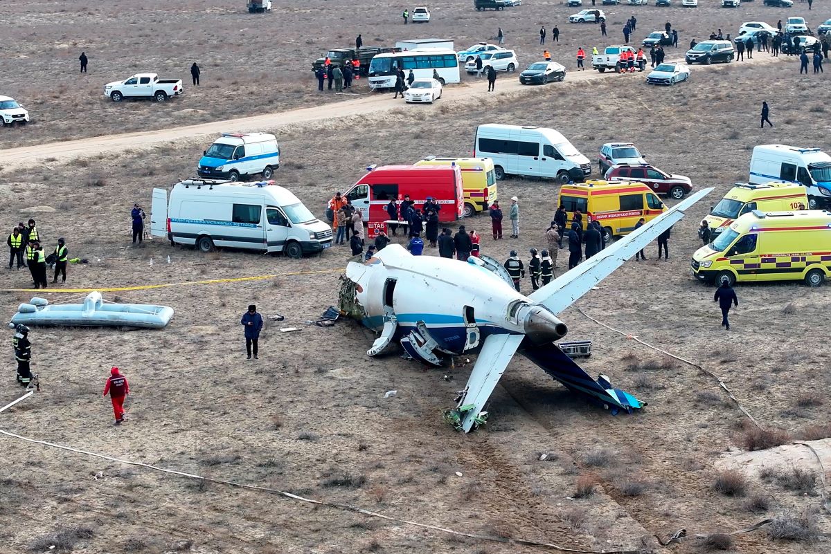 Azerbaijan Airliner Crash AP