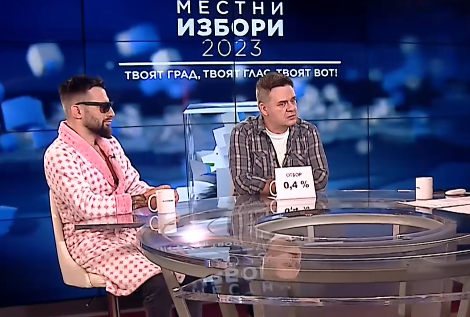 В изборното студио на Euronews Bulgaria актьорът Иван Матев –