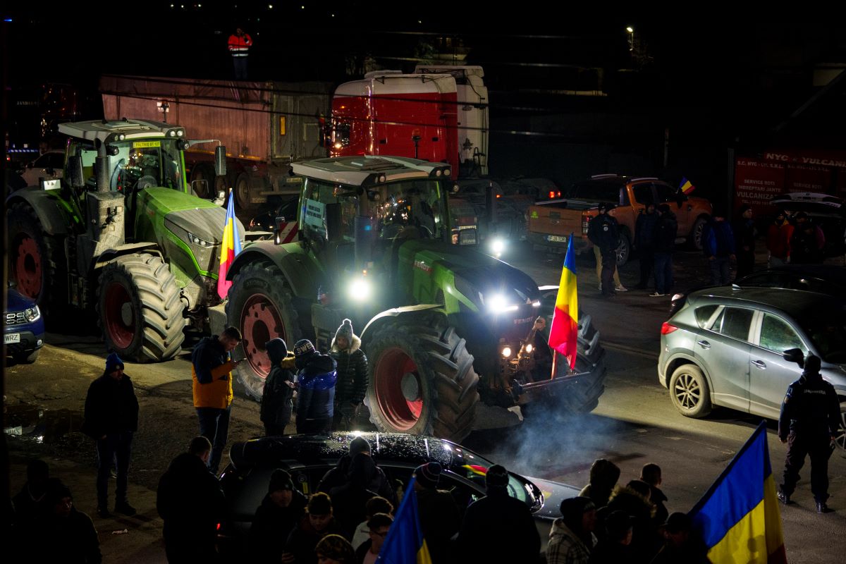 Romania Protest Fermeri Farmers AP