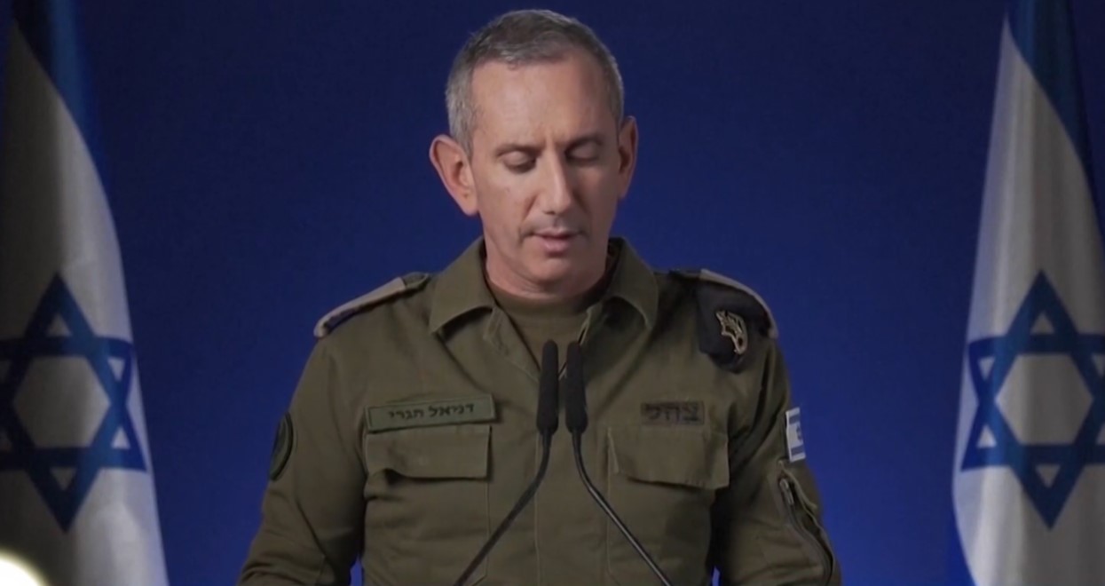 Израелските военни разпространиха видеокадри с както те твърдят бягащия лидер