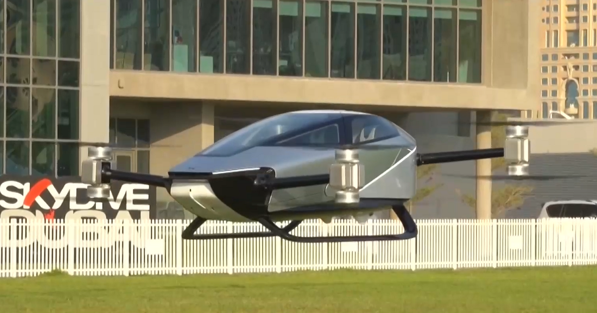 Ултрамодерно летящо такси беше представено в Дубай То е създадено