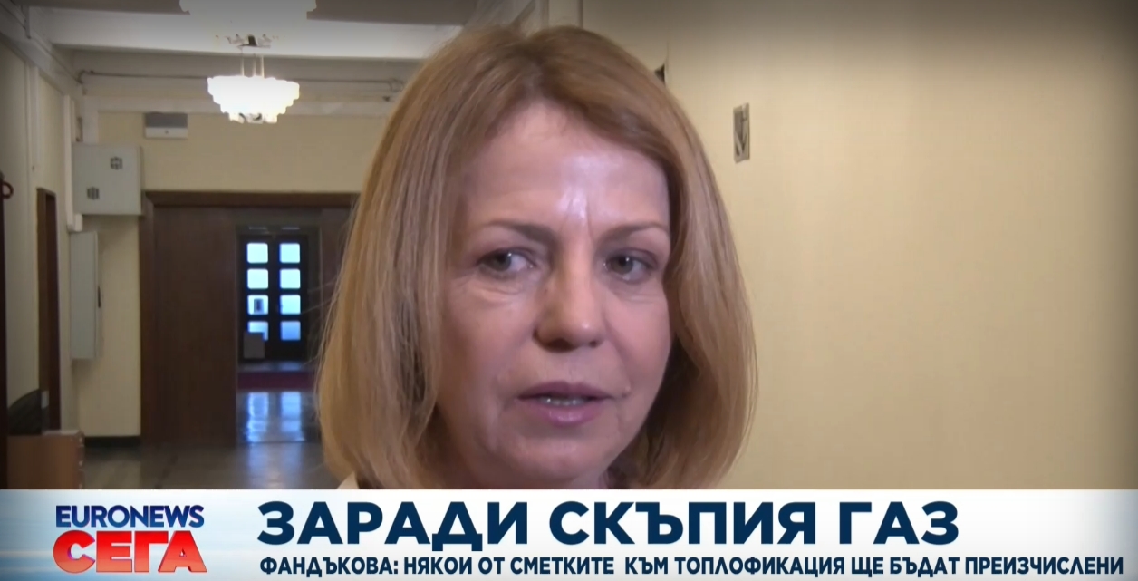 Заради поскъпването на природния газ кметът на София Йорданка Фандъкова