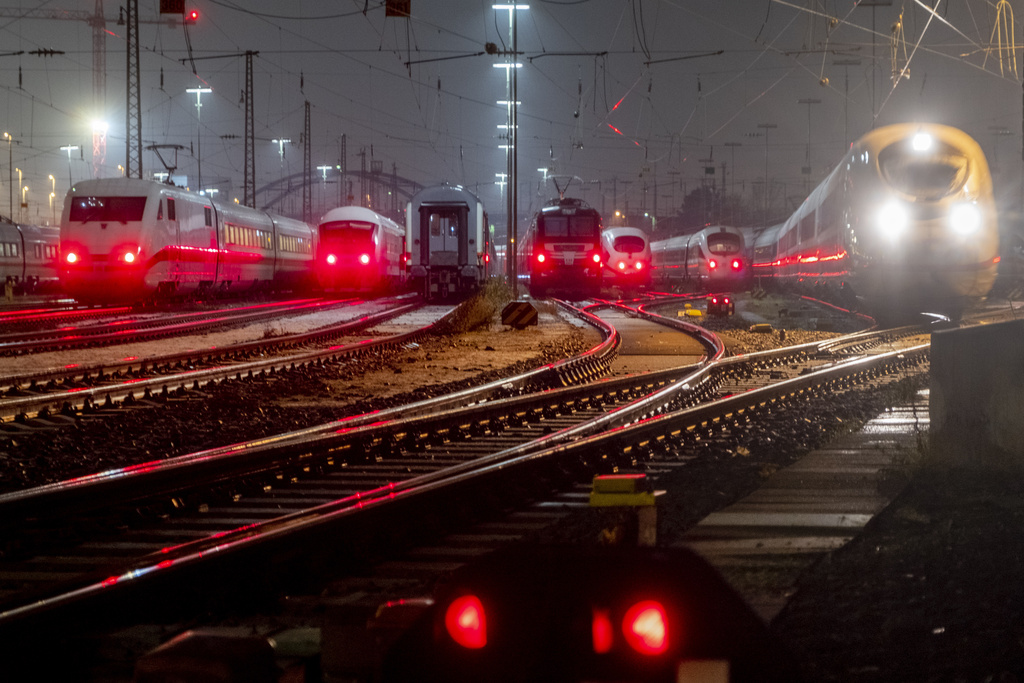 Germany Rail Strike AP