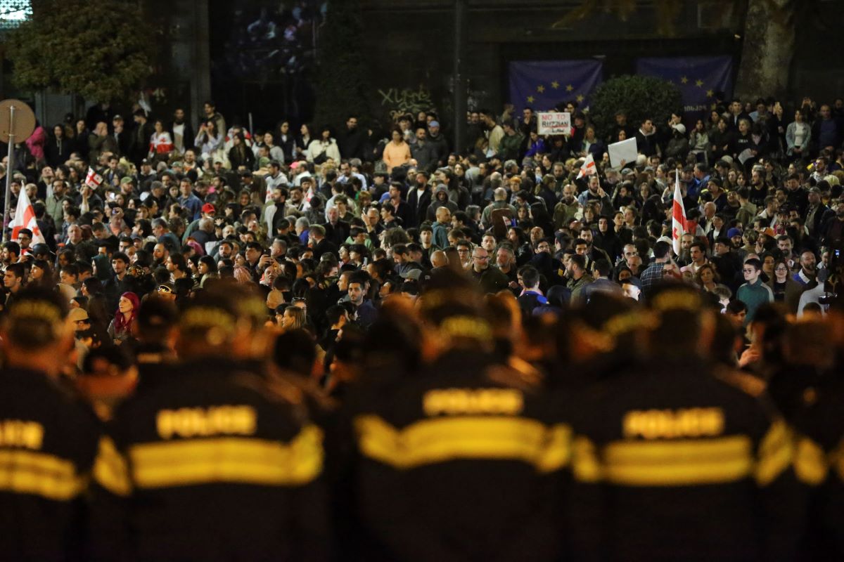 Най малко 14 души са били задържани в Грузия след антиправителствените