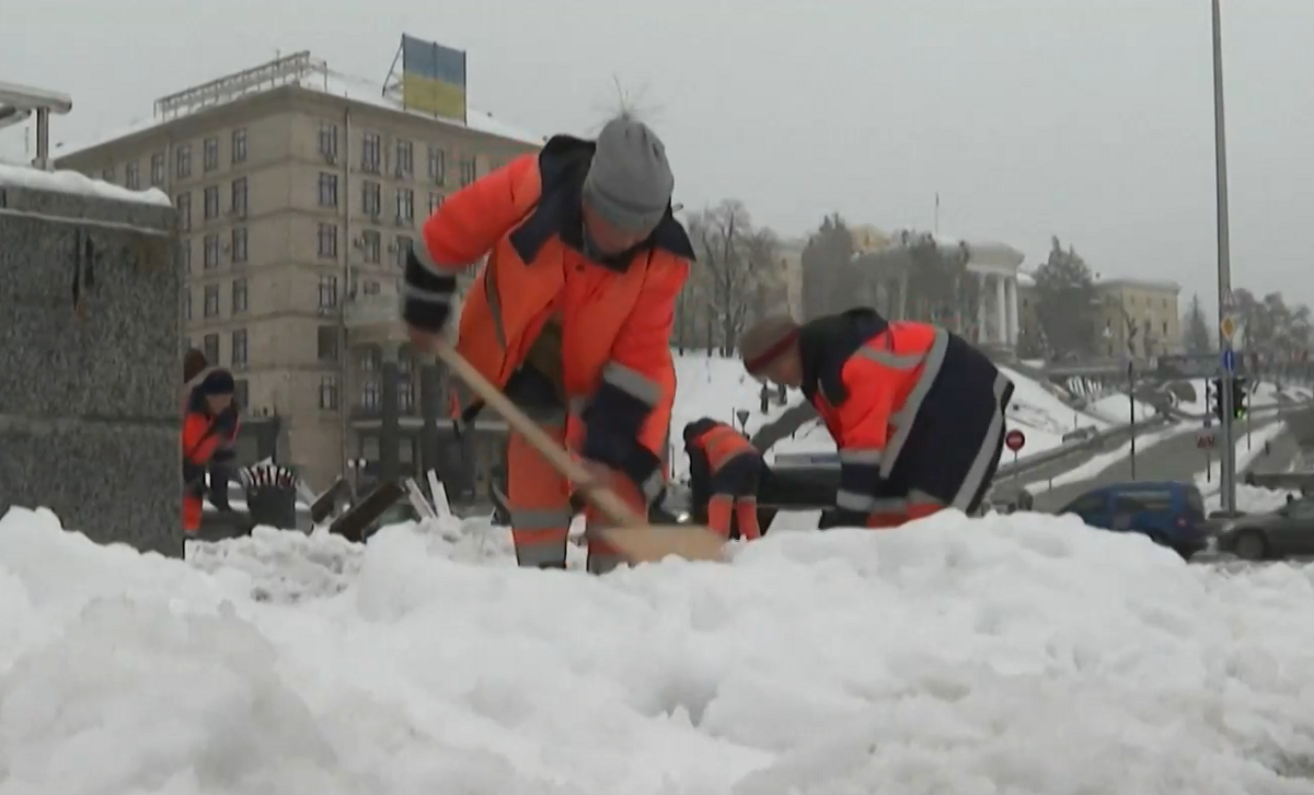 С първия сняг за зимата в Украйна от Световната здравна