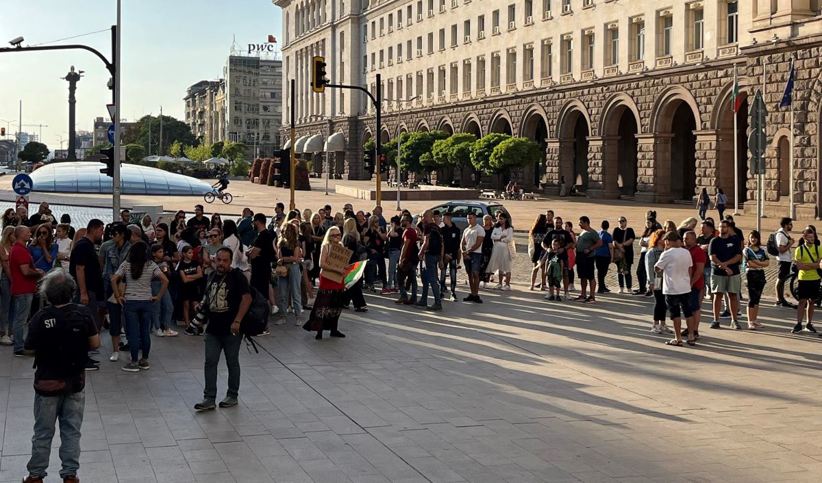 Граждани се събраха в столицата на национален протест срещу войната