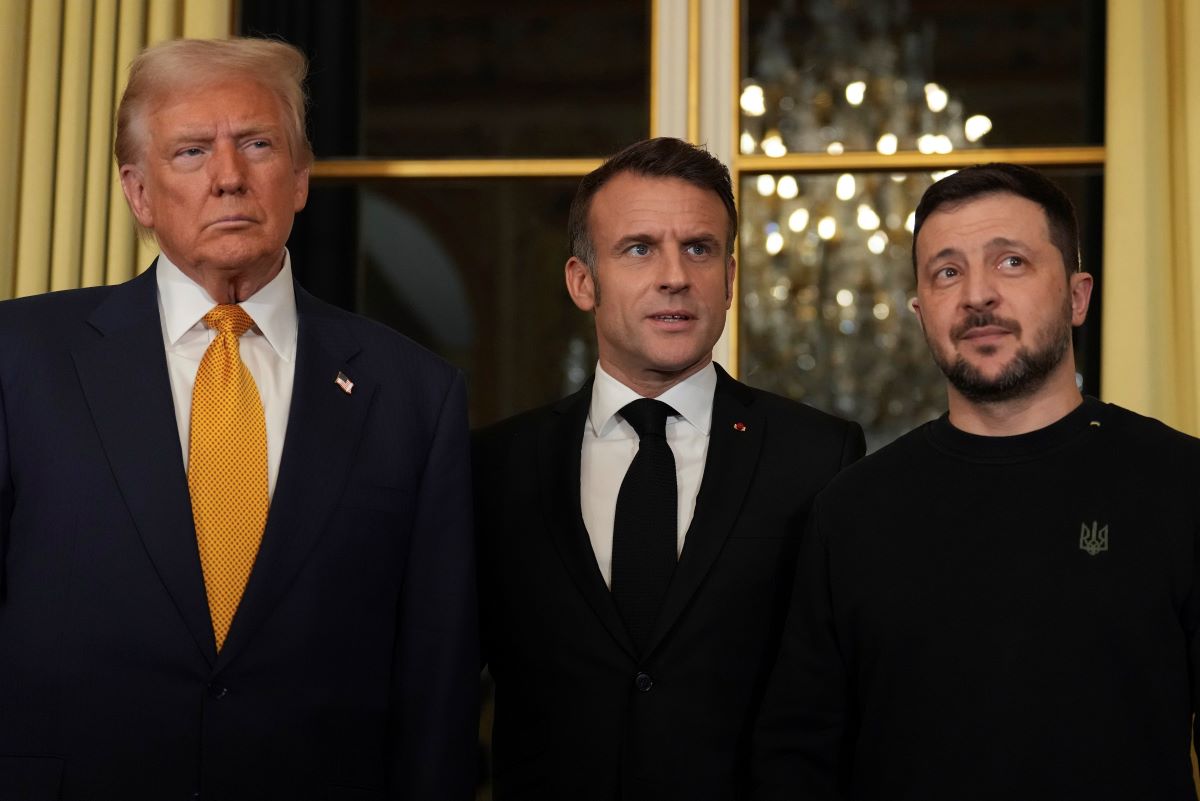 APTOPIX France US Trump Zelensky Macron AP