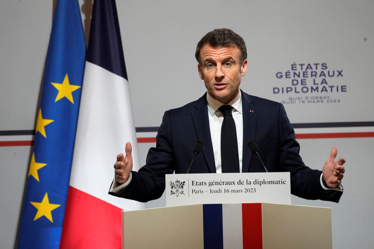 Emmanuel Macron Diplomacy AP