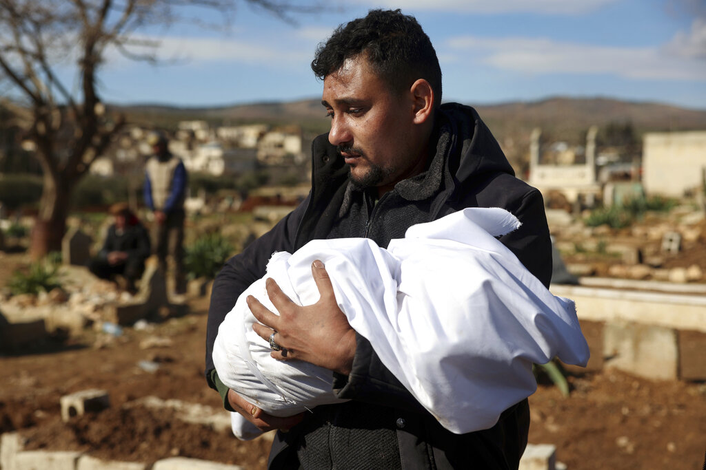 APTOPIX Syria Turkey Earthquake Newborn AP