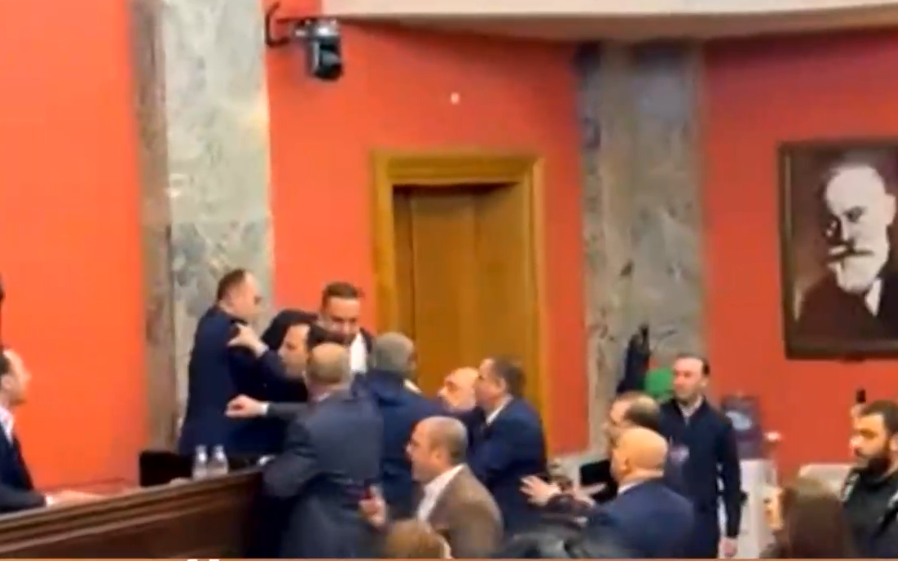 В грузинския парламент избухна бой между депутати – привърженици и
