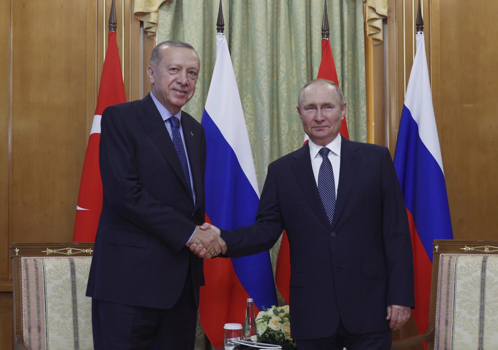 Президентите на Турция и Русия – Реджеп Тайип Ердоган и