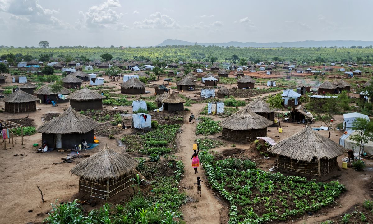 В Уганда се намира един от най-големите бежански лагери в