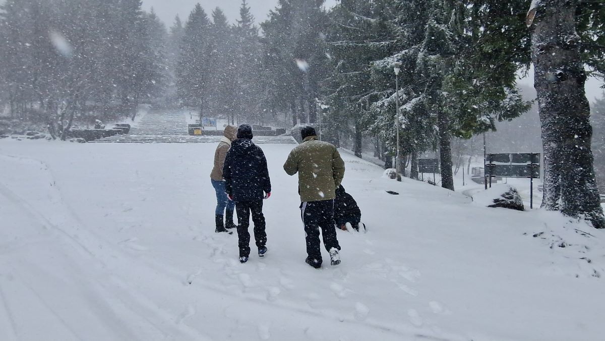 Първи сняг заваля в редица части на страната Най тежка бе