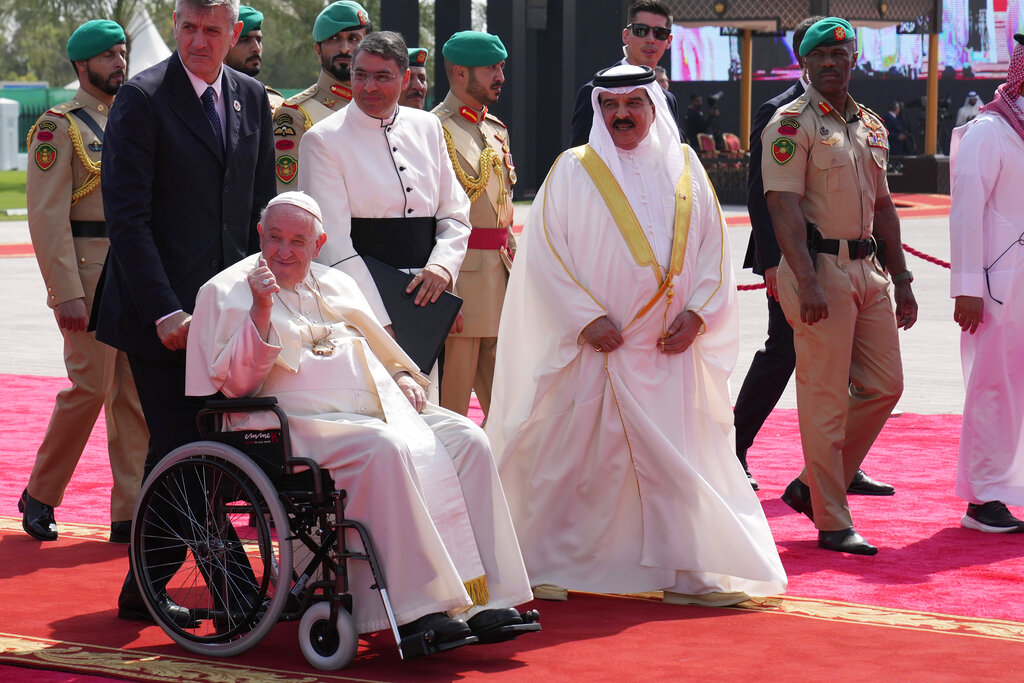 Bahrain Pope AP