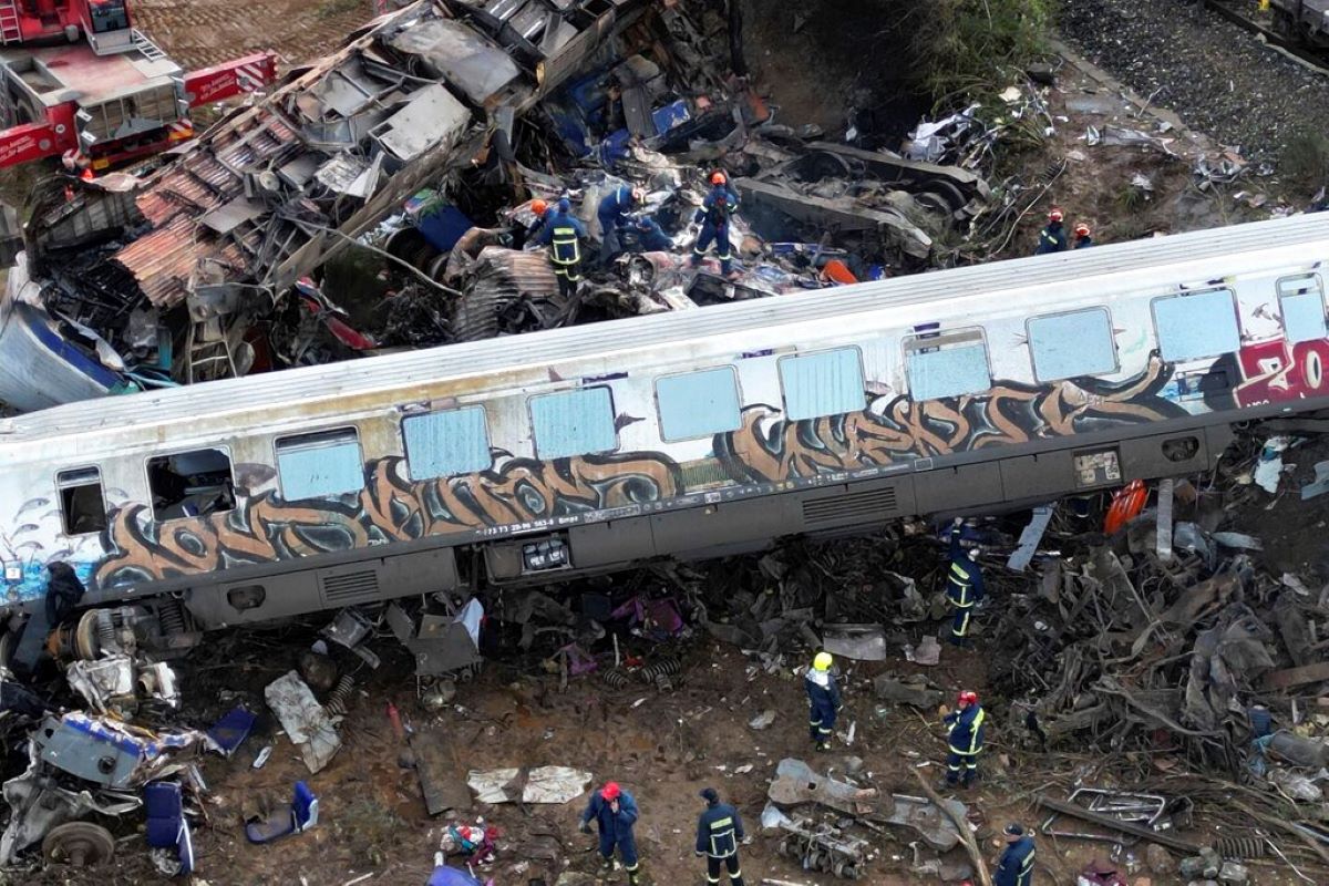Vlak Katastrofa Greece Gartsia AP