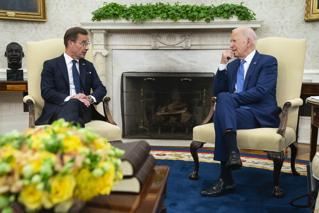 Президентът на Съединените щати Джо Байдън посрещна министър председателя на Швеция