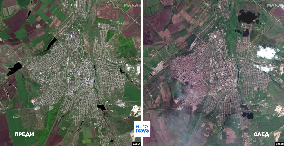 Maxar Technologies публикува сателитни снимки с висока резолюция показващи части