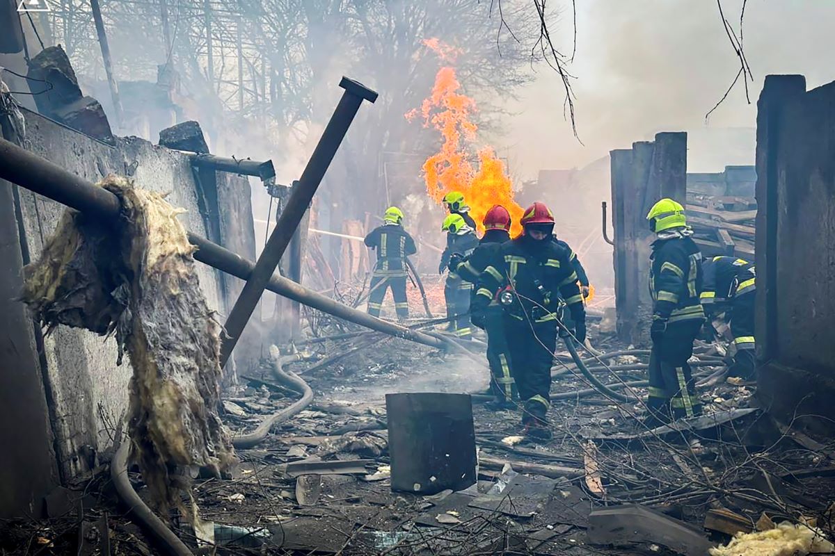 Odesa Ukraina Ruski Udari AP