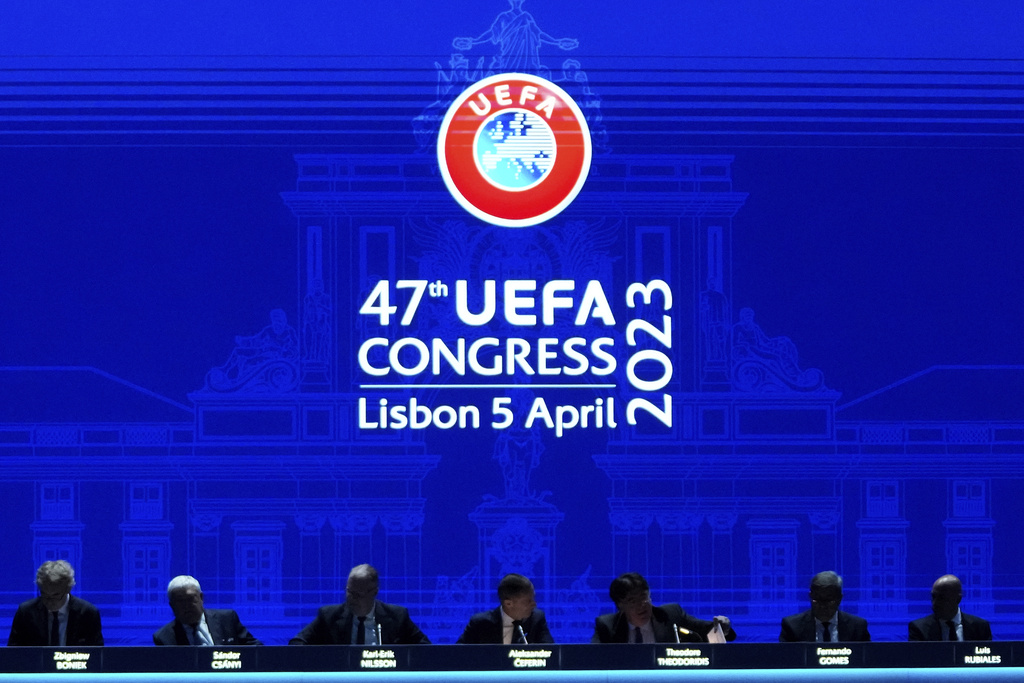 Soccer Portugal UEFA Congress AP