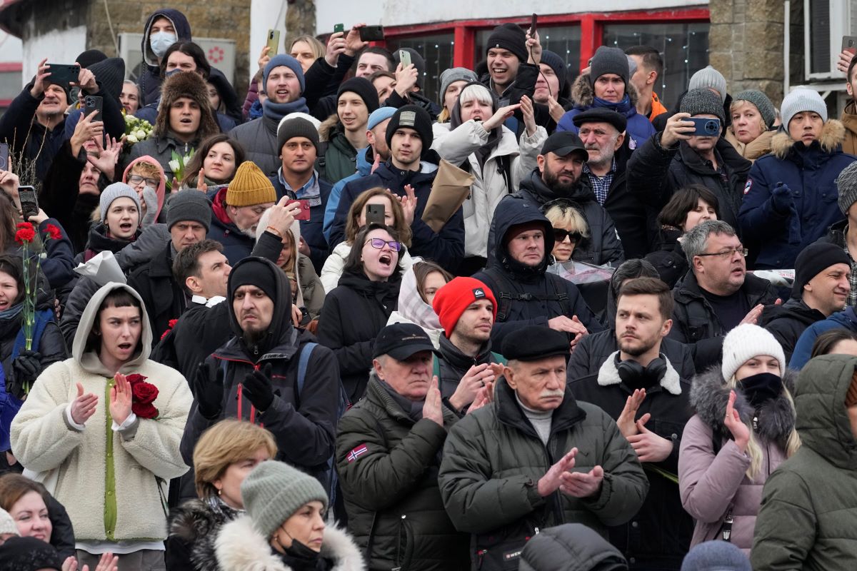 Navalny Funeral Pogrebenie AP