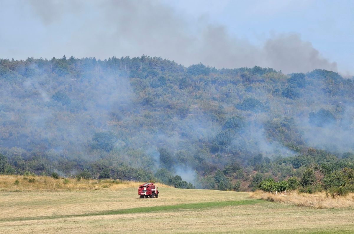 Големият пожар край свиленградските села Пъстрогор и Младиново се разраства