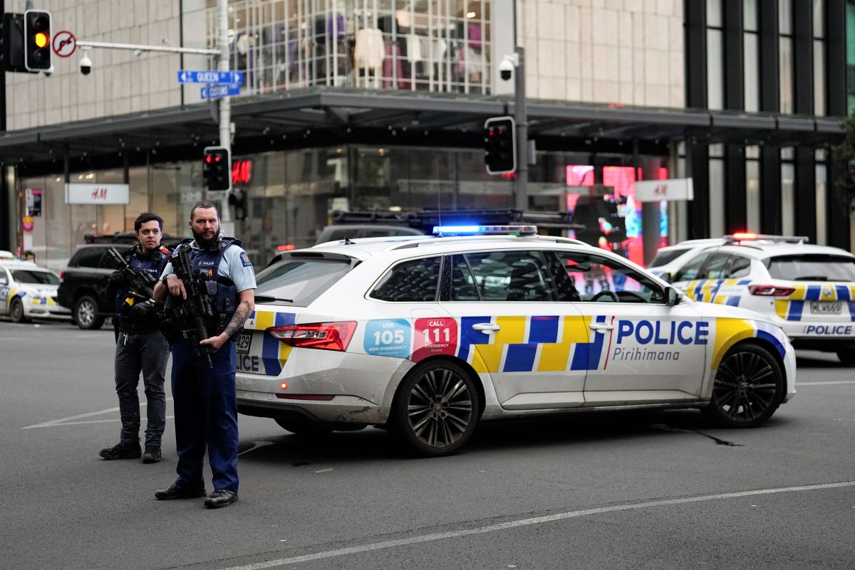 Nova Zelandia Strelba Policai Policia AP