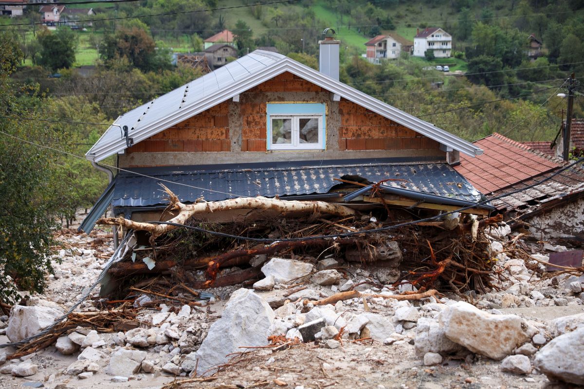 Bosnia Floods Navodnenie AP