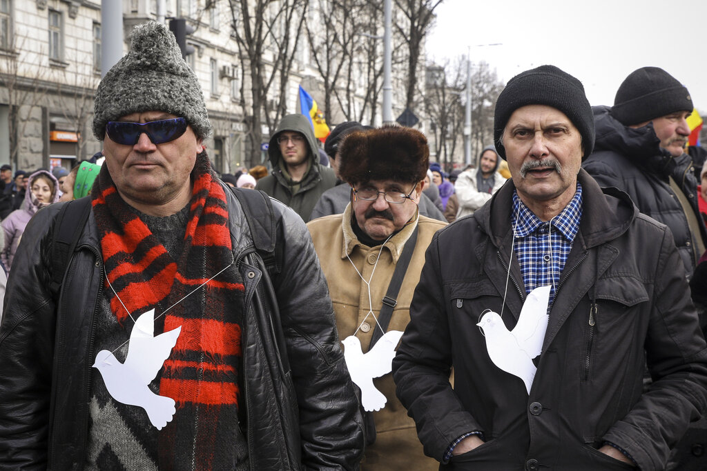  Moldova Protest AP 