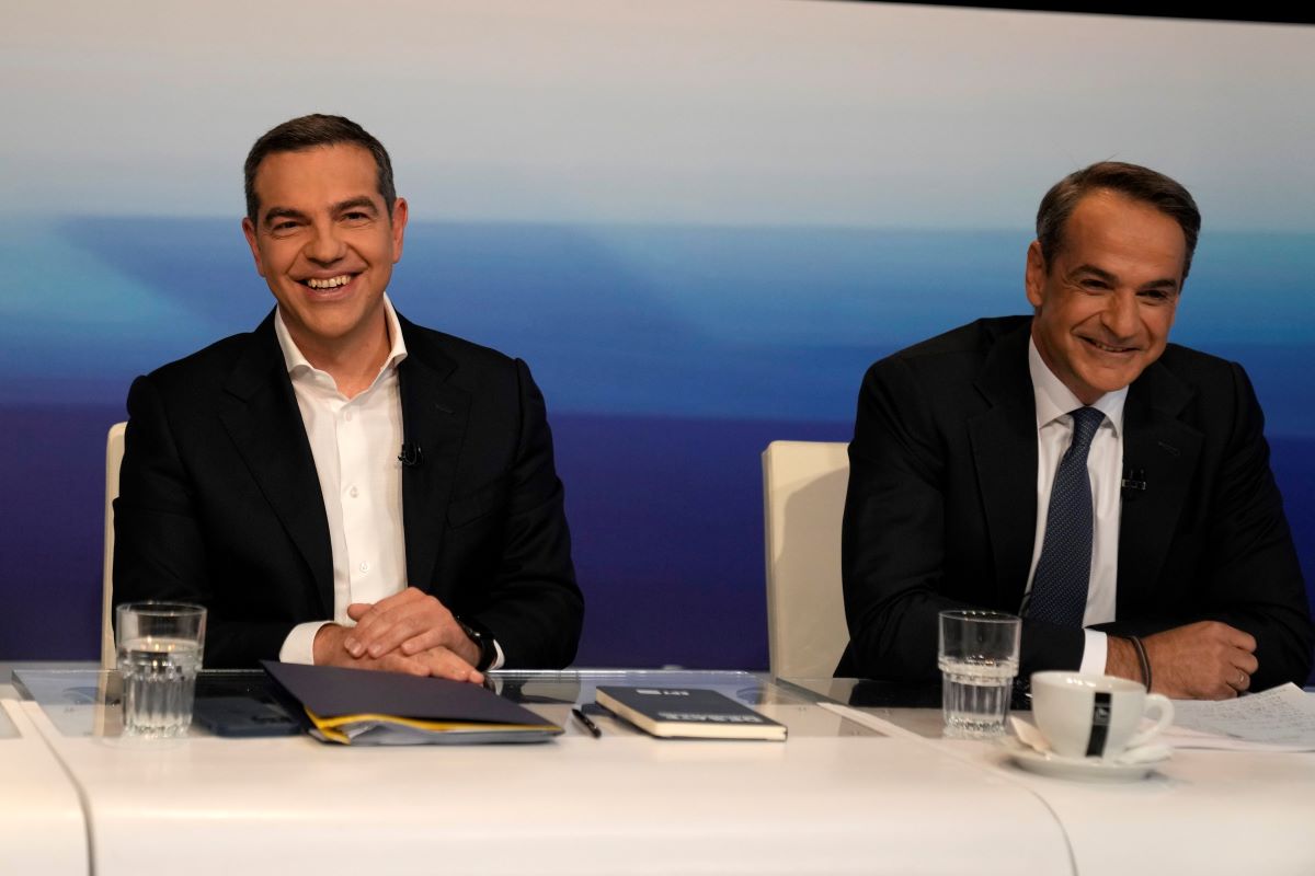 Alexis Tsipras & Kyriakos Mitsotakis Greece Gartsia AP