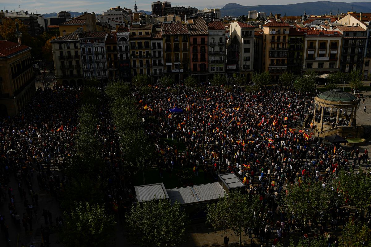 Spain Ispania Protest AP