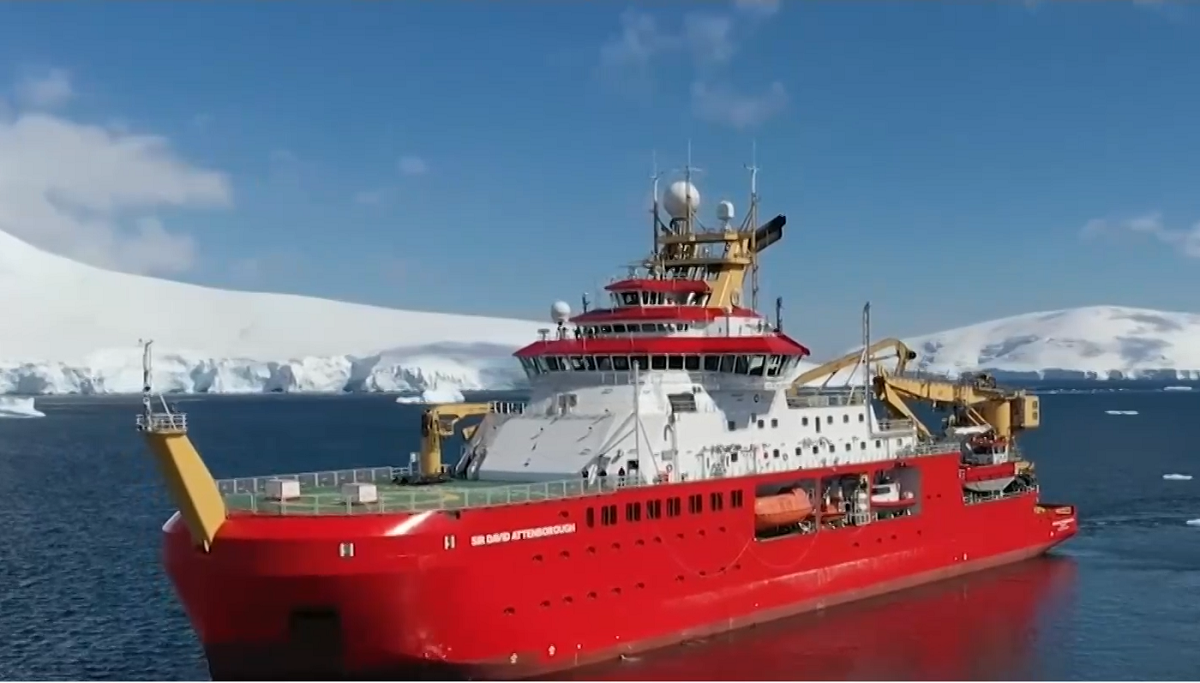 Британски кораб за полярни изследвания, кръстен на естествоизпитателя Дейвид Атънбъроу,