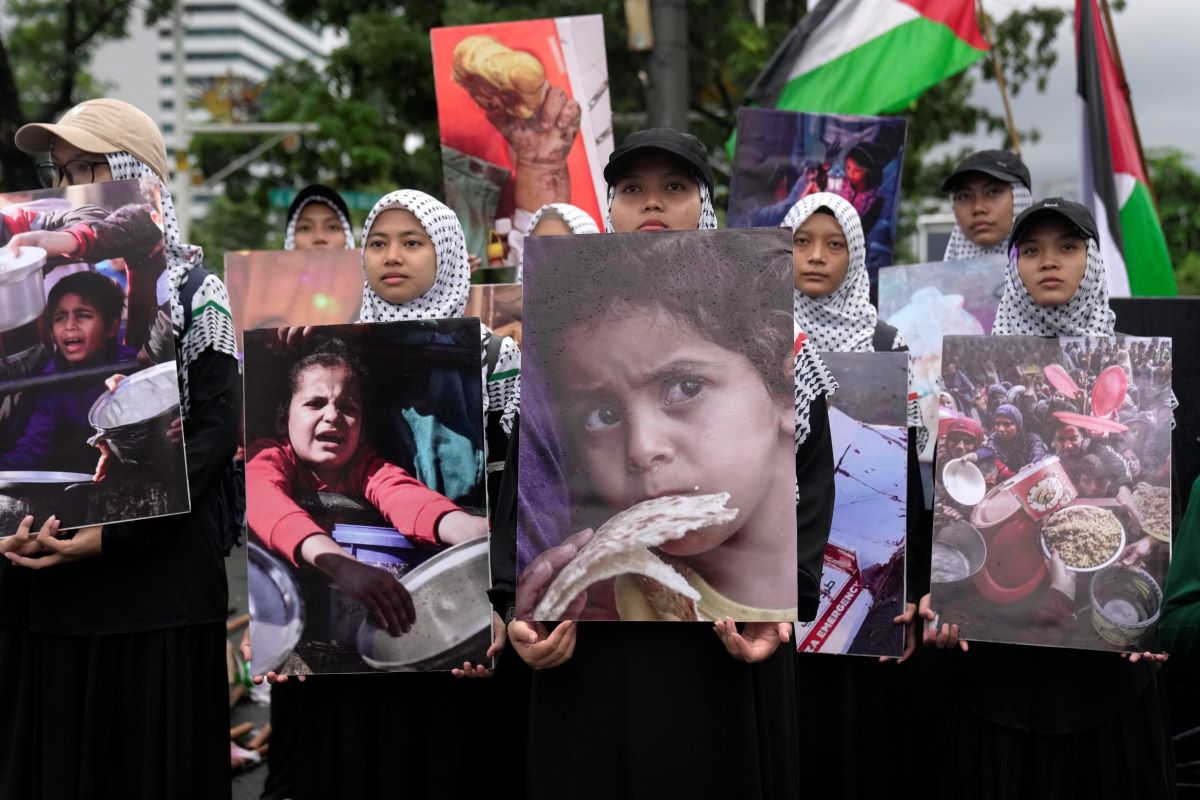 Protest Indonesia Palestina Gaza Deca AP