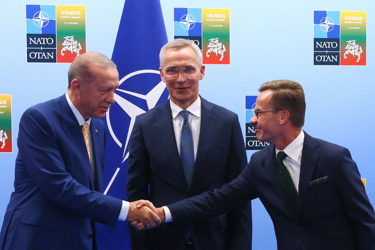 Lithuania NATO Summit Turkey Erdogan AP