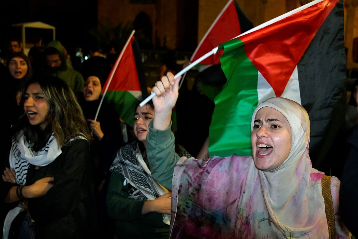 Lebanon Israel Palestinians Livan Protest AP