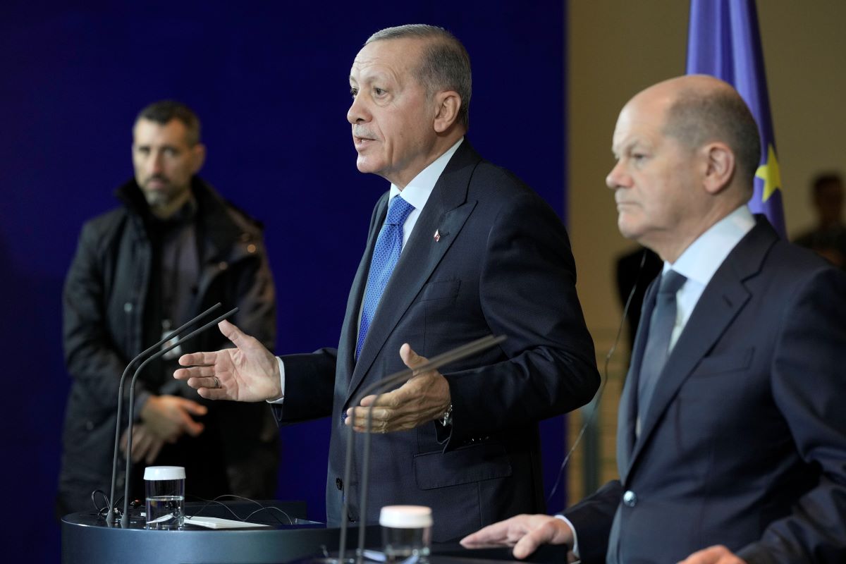 Президентът на Турция Реджеп Тайип Ердоган и германският канцлер Олаф Шолц изразиха дълбоките