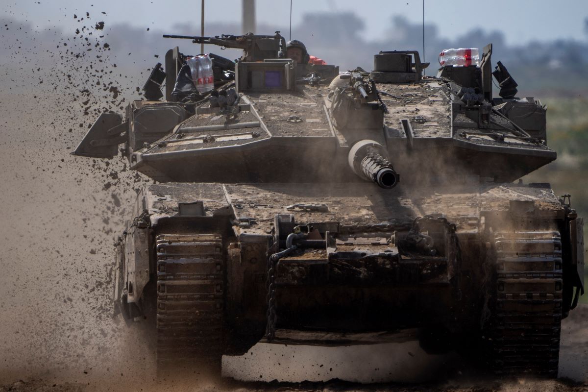 Israel Izrael Tank Armia Gaza AP