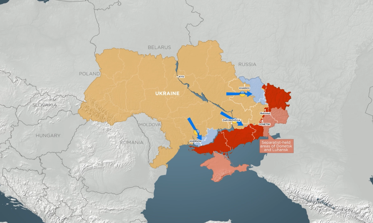 Ukraina Kontraofanziva Karta AP