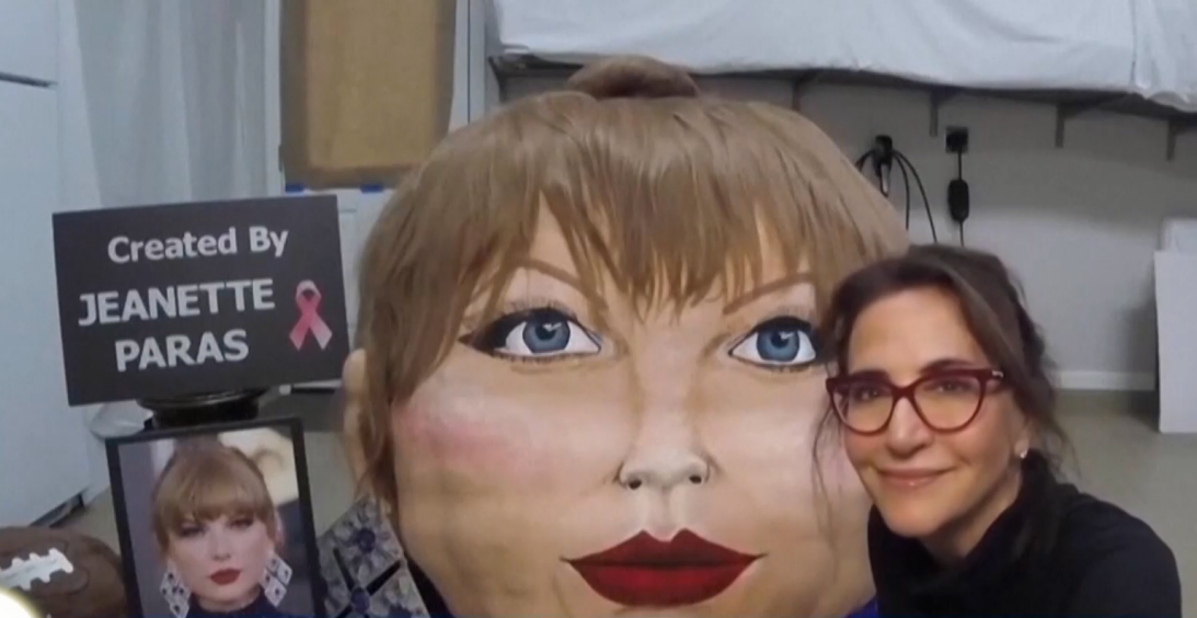В навечерието на Хелоуин американка нарисува главата на Тейлър