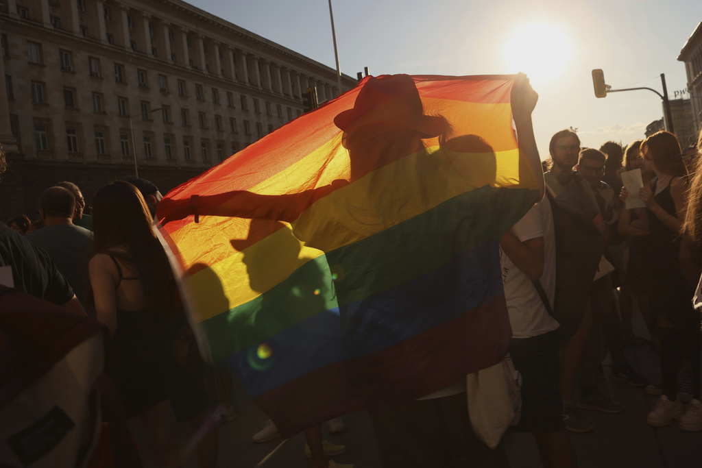 LGBT Protest Bulgaria AP